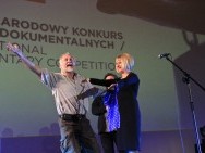 The Golden Horn Award: Peter Gerdehag ('Woman with Cows') with Agnieszka Odorowicz and Jacek Bławut