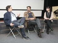 Q&A after the film Good business is show business, Martin Schilt and Bernard Weber / phot. Paul Frosik