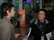 Paul Mazursky interviewed by Festival Daily 'Taśmociąg', photo: P.Frosik
